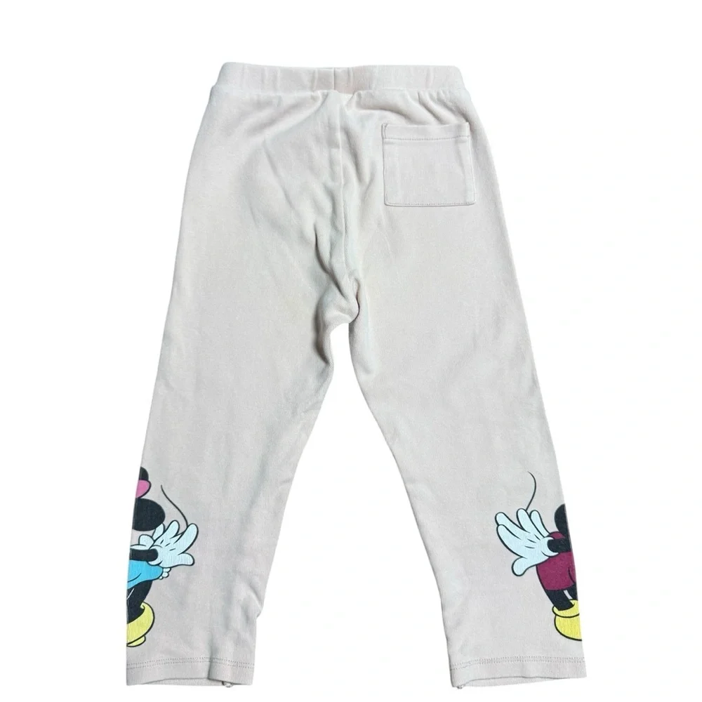 Zara Disney Baby Mickey Minnie Mouse Jogger Sweatpants Pink 2T